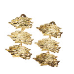 Scritture, orecchini, bronzo dorato