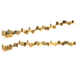 Pieghe, orecchini, bronzo dorato