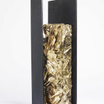 Nuova nascita, 2009, ferro, bronzo, 40 x 14 x 8 cm